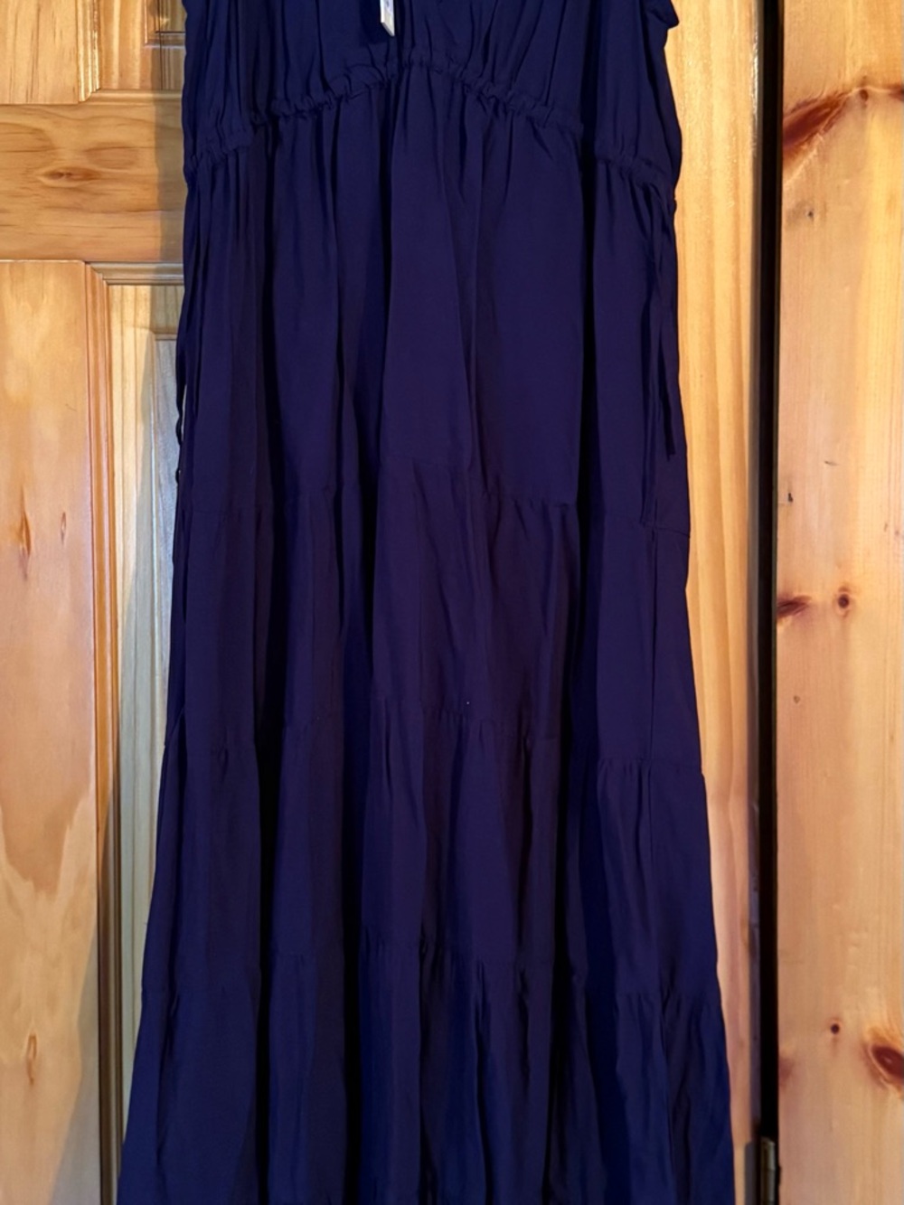 NWT XL Navy Tiered Maxi Dress